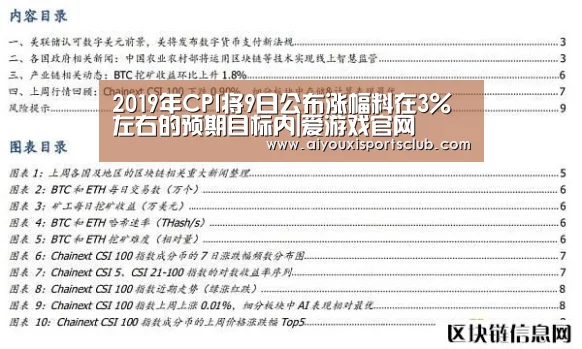 2019年CPI将9日公布涨幅料在3%左右的预期目标内|爱游戏官网(图2) 爱游戏官网